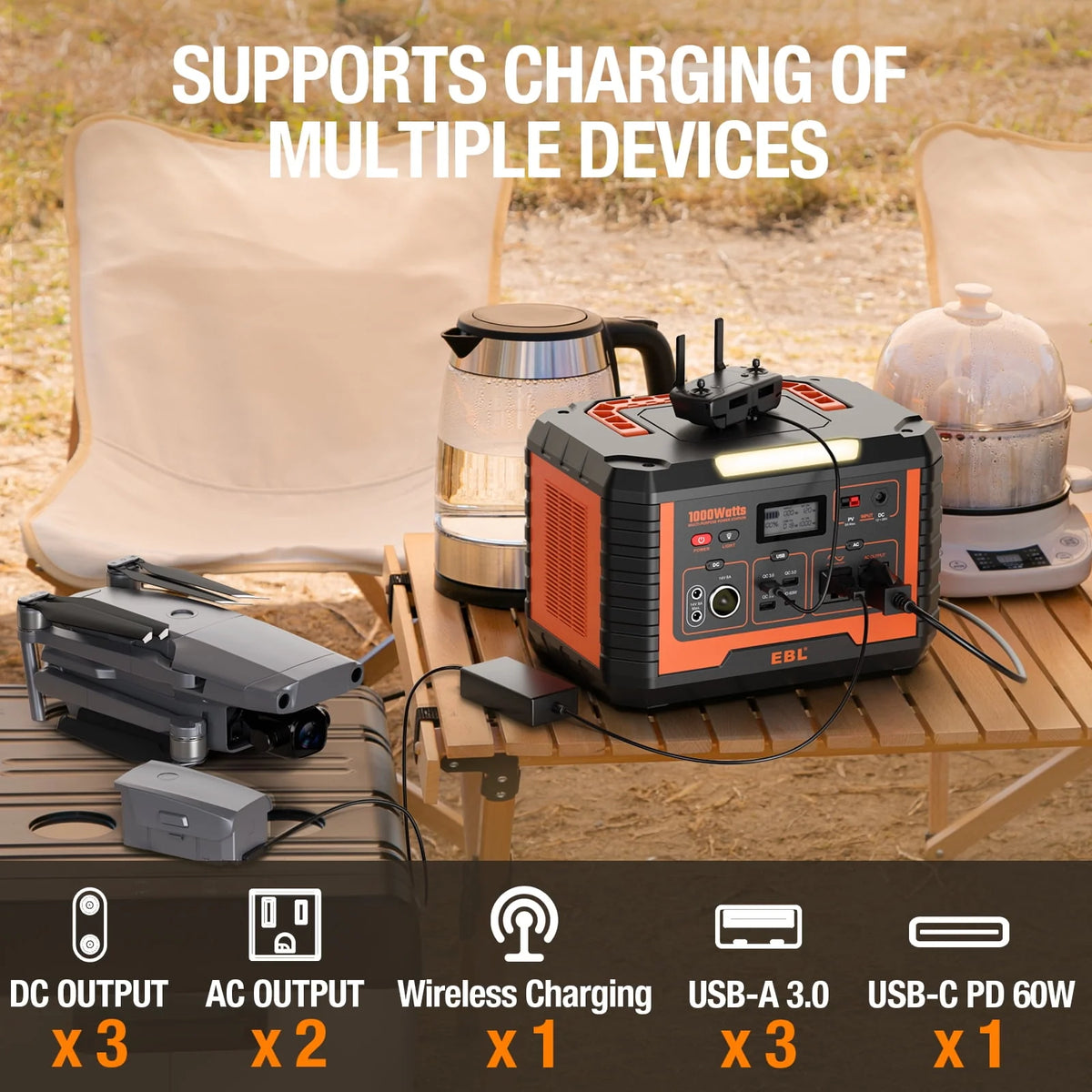 1000W Portable Solar Power Station Z126