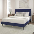 Gray Diamond Tufted Upholstered Queen Platform Bed M730618
