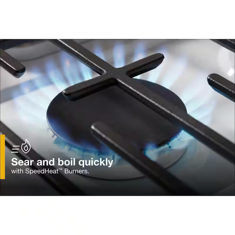 5-Burner Freestanding Gas Range in White T4562