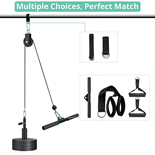 Pulley System with Tricep Rope and LAT Pull Down Bar G12733