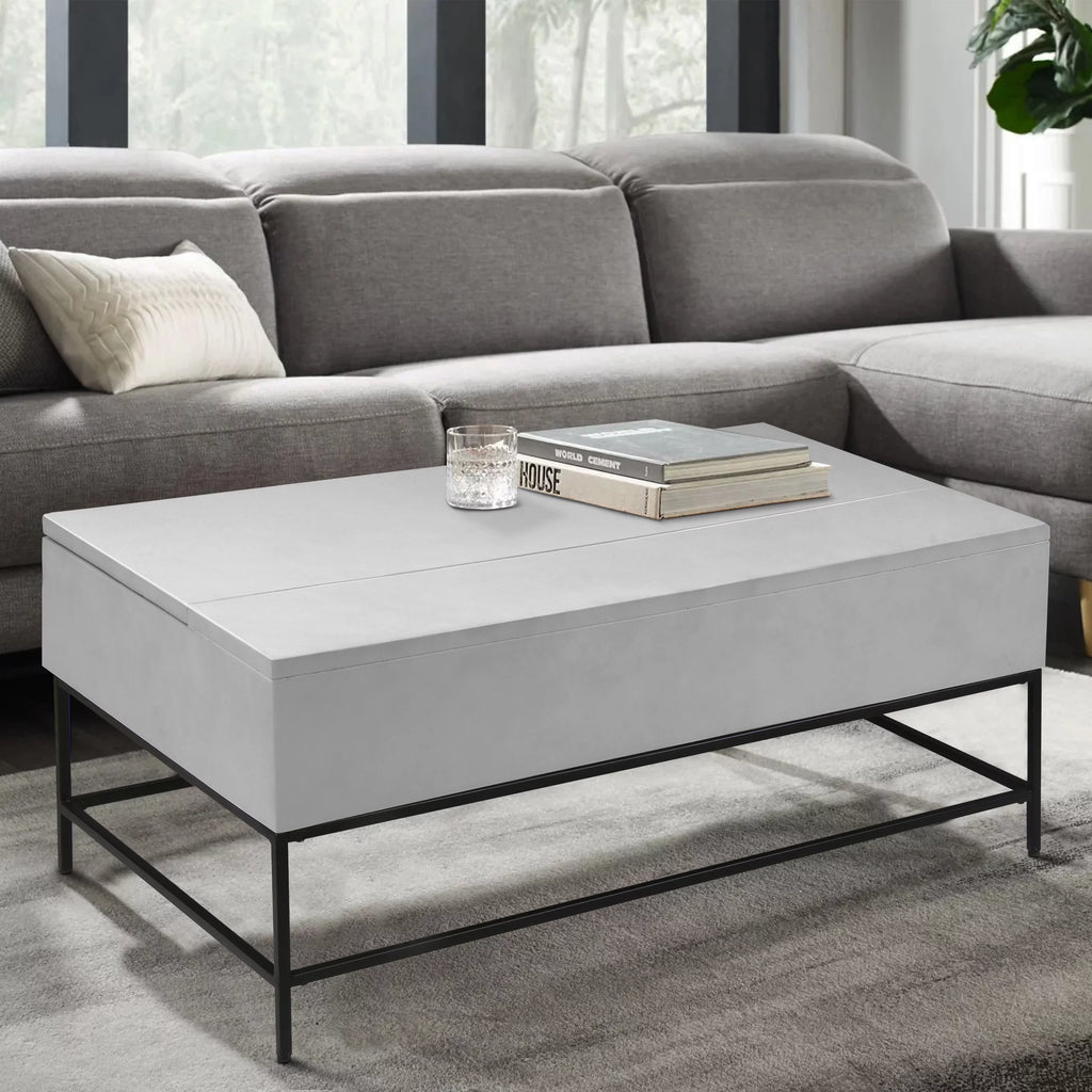 45 Inch Rectangular Mango Wood Lift Top Coffee Table C538