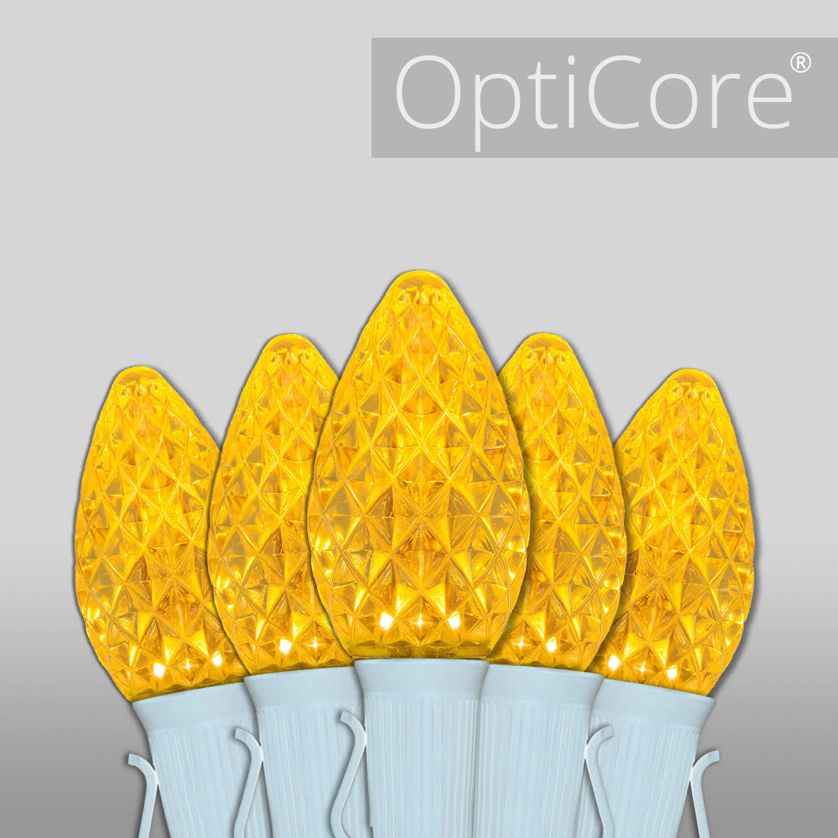 Gold OptiCore Commercial LED Christmas Lights A316