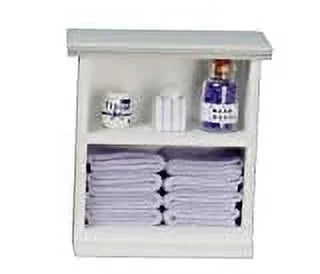 Miniature Furniture Shelf Unit & Bathroom Accessories X66107