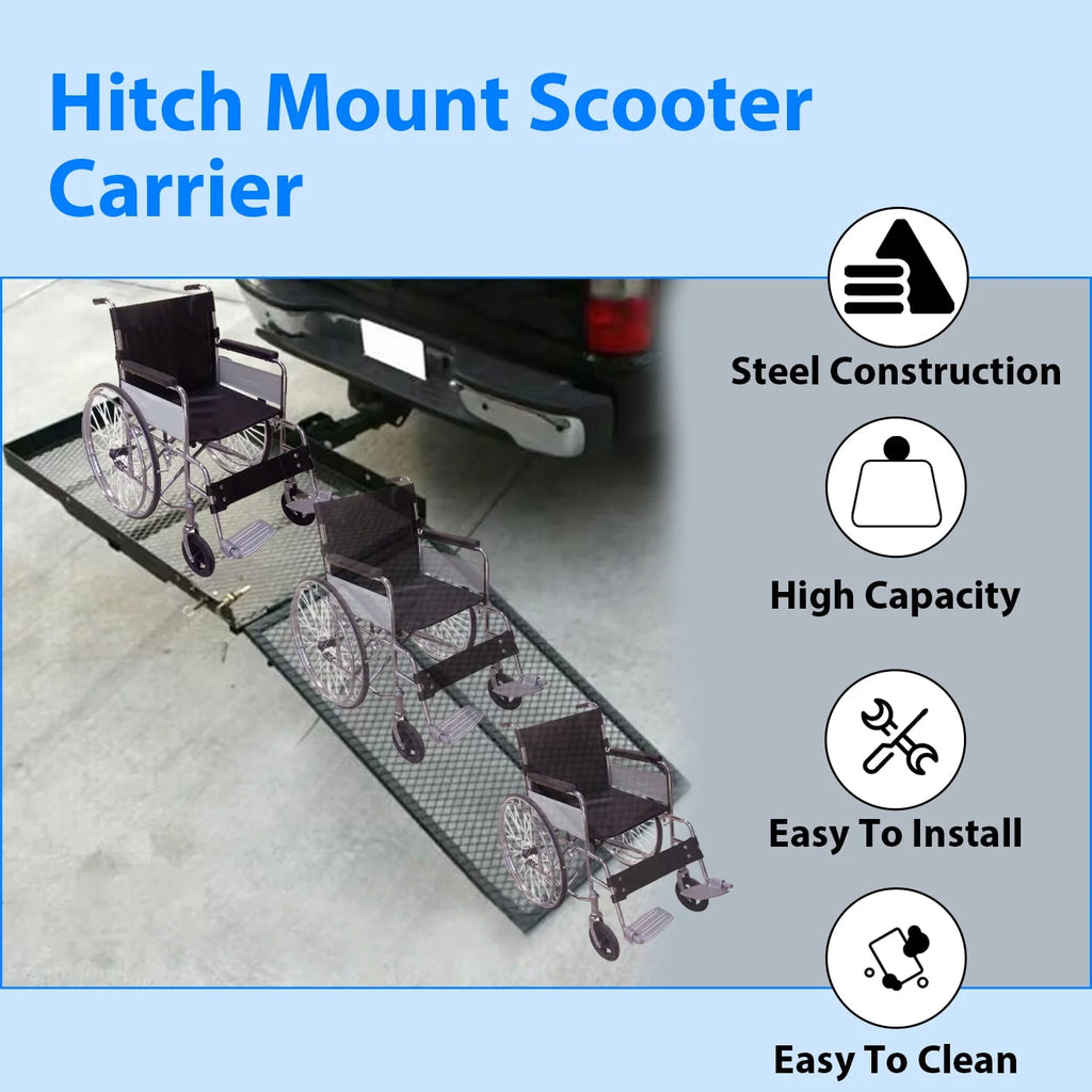 Folding Hitch Cargo Carrier Rack 500LBS J477
