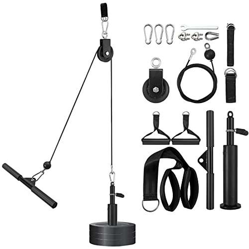 Pulley System with Tricep Rope and LAT Pull Down Bar G12733