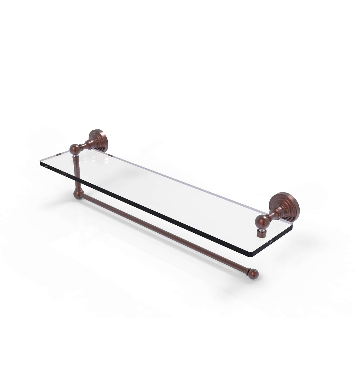 Antique Copper Paper Towel Holder with Glass Shelf M506891