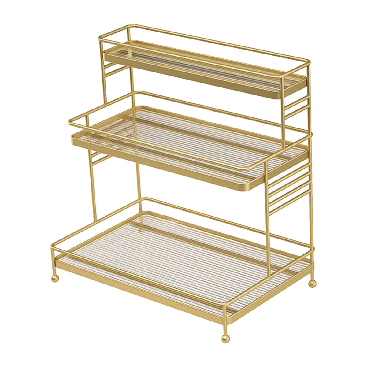 3-Tier Bathroom Ladder Shelf with Drawer L462690