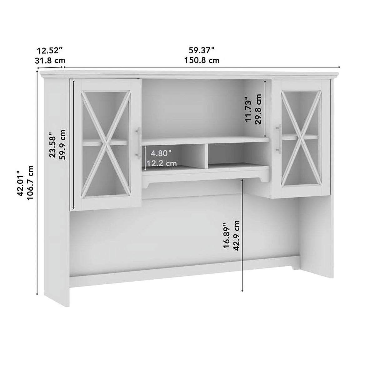 Engineered Wood Hutch for Buffet Cabinet E19660