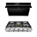 30 Inch Cooktop and 30 Inch 850 CFM Range Hood in Black B8993