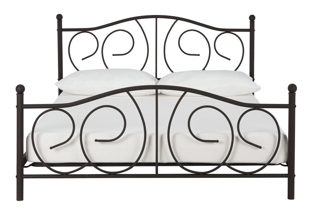 Queen Bronze Metal Platform Bed I3433