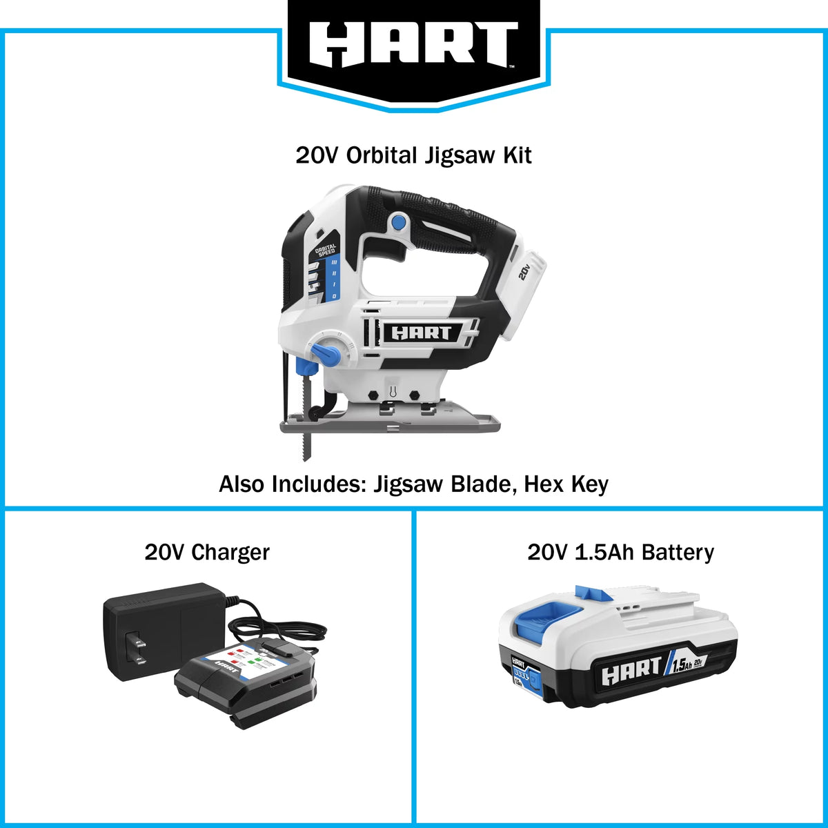 Cordless Orbital Jigsaw Kit L428599