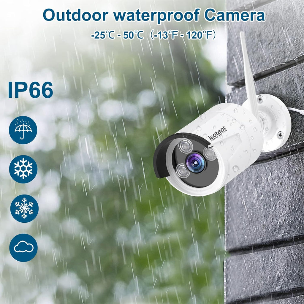 8CH Full HD 1080P Wireless Security Camera System with 6 Cameras I957899