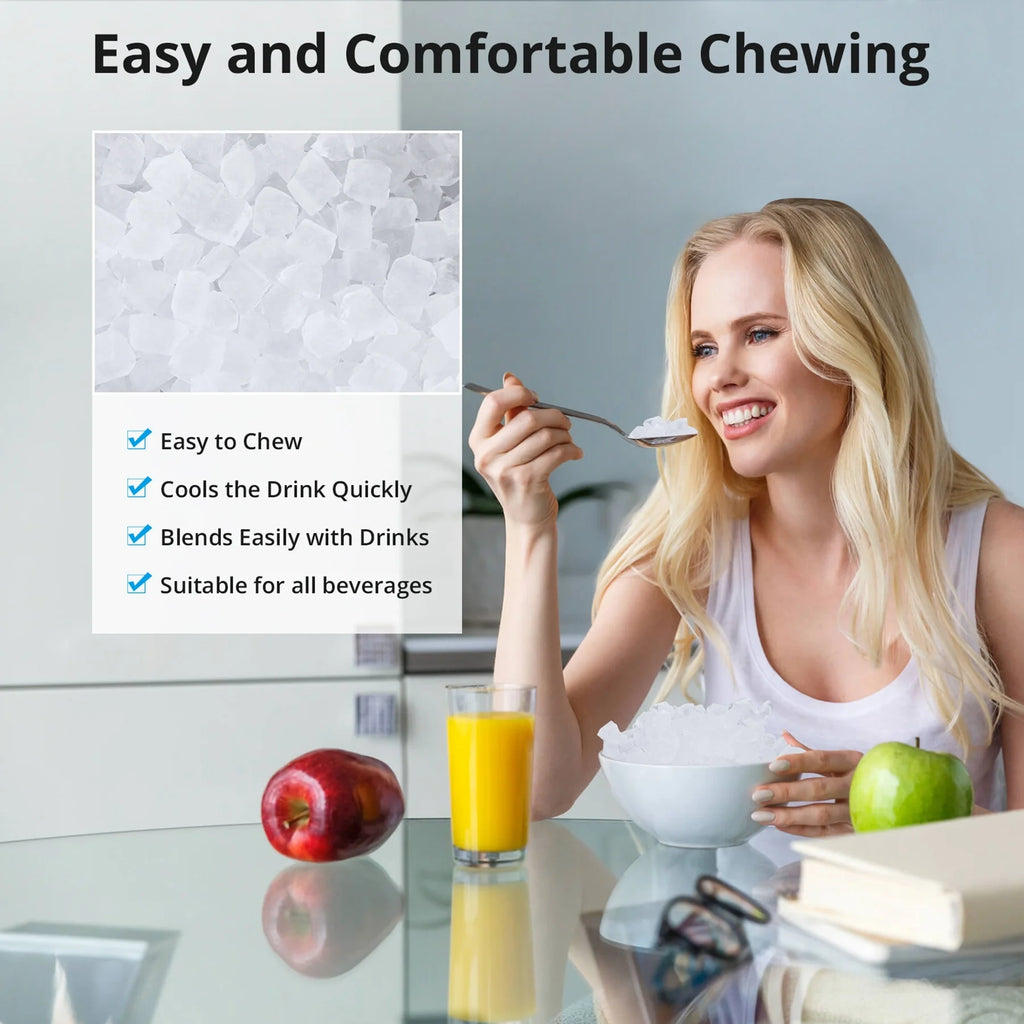 35Lbs/24H Chewable Nugget Ice Maker Countertop with Ice Scoop Y6340
