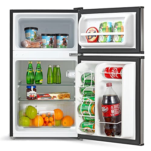 Compact Reversible Double Door Refrigerator and Freezer O2542