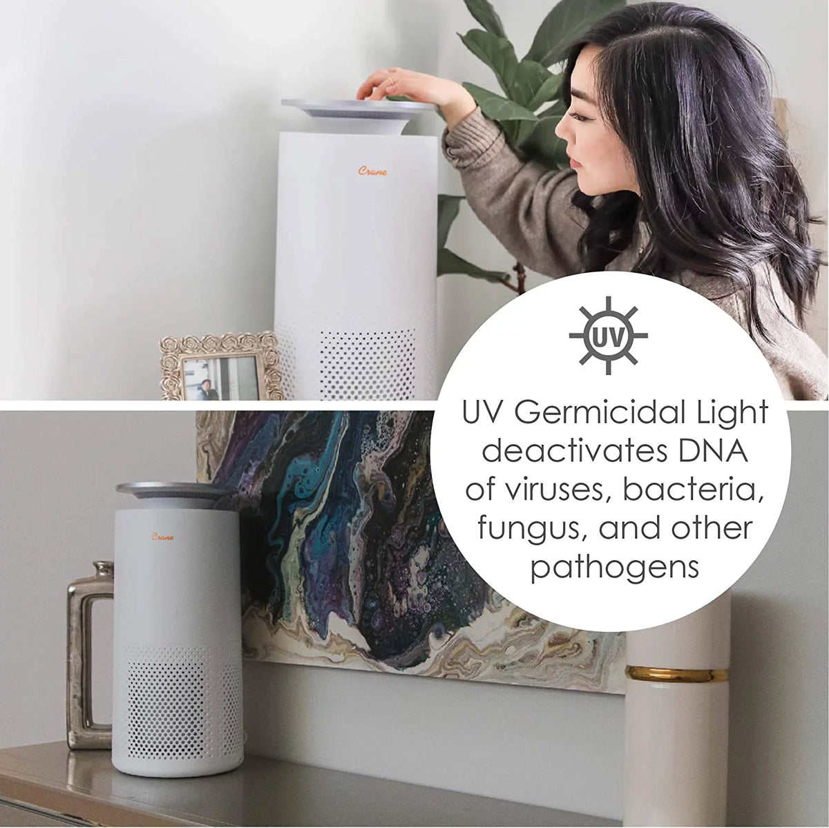 Air Purifier with True HEPA Filter Y88968