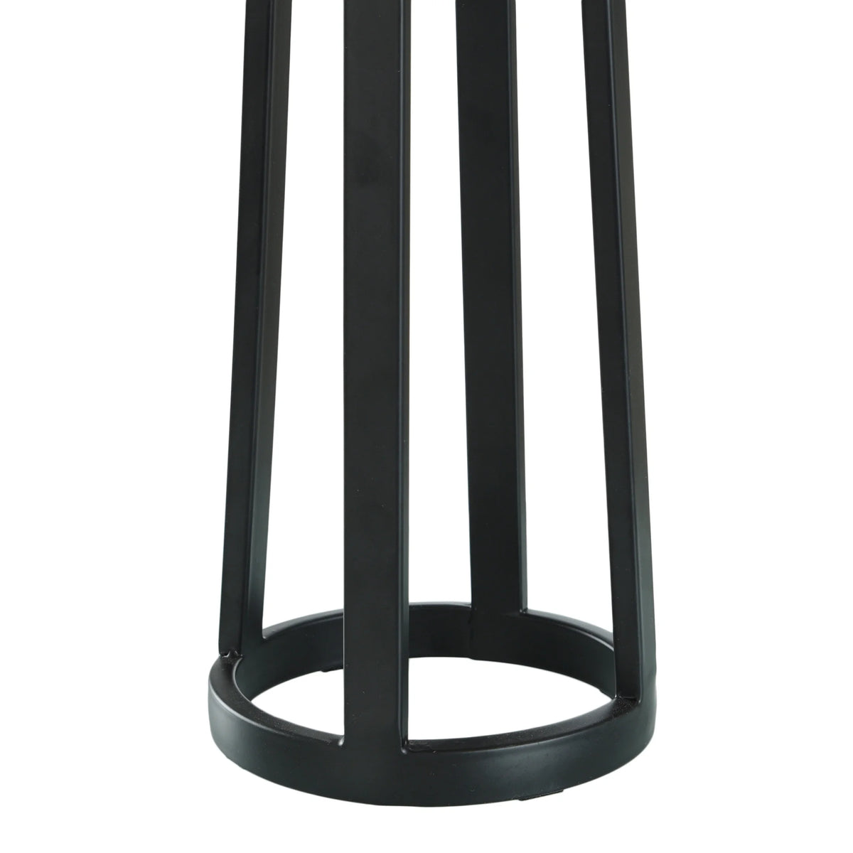 Matte Black Table Lamp with Drum Shade R31574
