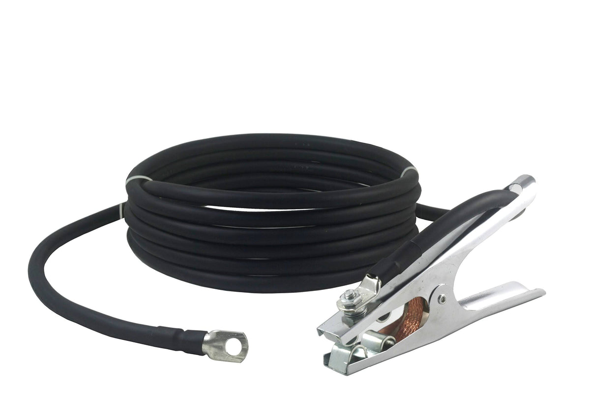 300 Amp Ground Clamp Welding Lead Terminal Lug Connector #1 AWG Cable 25 Feet S5602