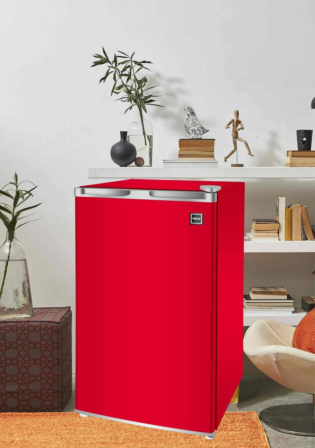 Red 3.2 Cu ft Single Door Mini Fridge M309