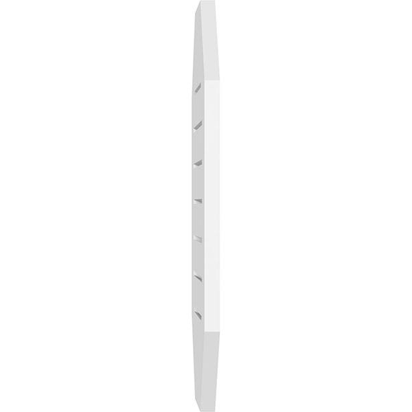 Vertical Elongated Octagon Surface Mount PVC Gable Vent U2241