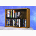 Solid Oak 2 Row Dowel CD-DVD Cabinet Tower H123351