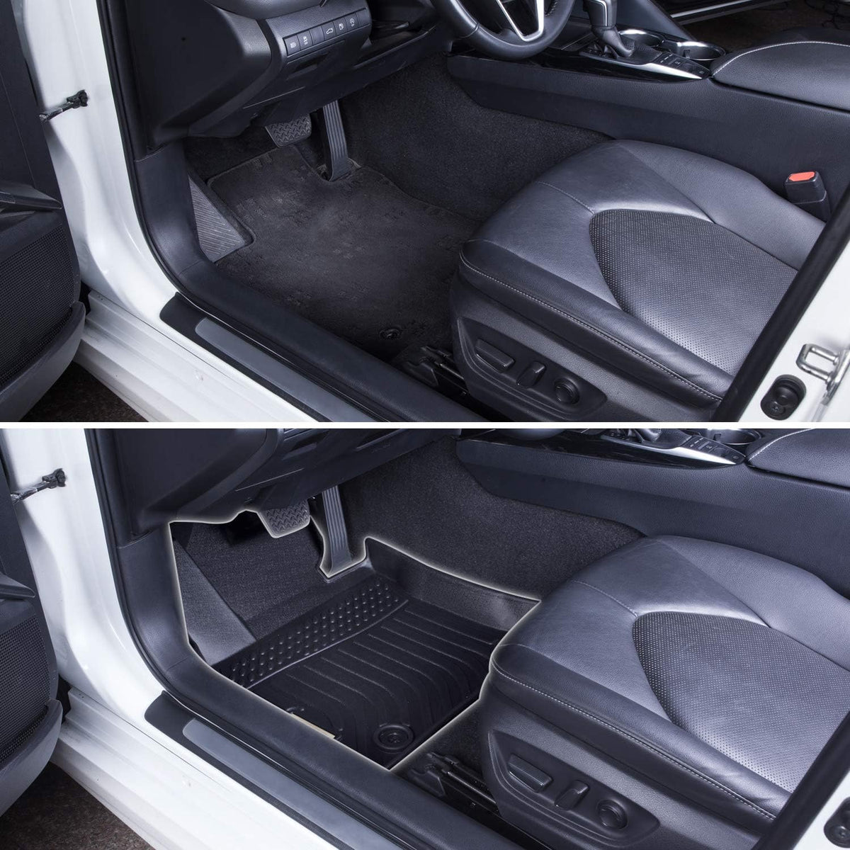 Black Floor Mats Liners F447