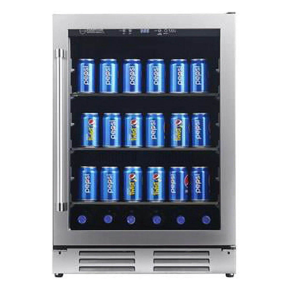 4.76cf 108 Cans Stainless Beverage Refrigerator P6182