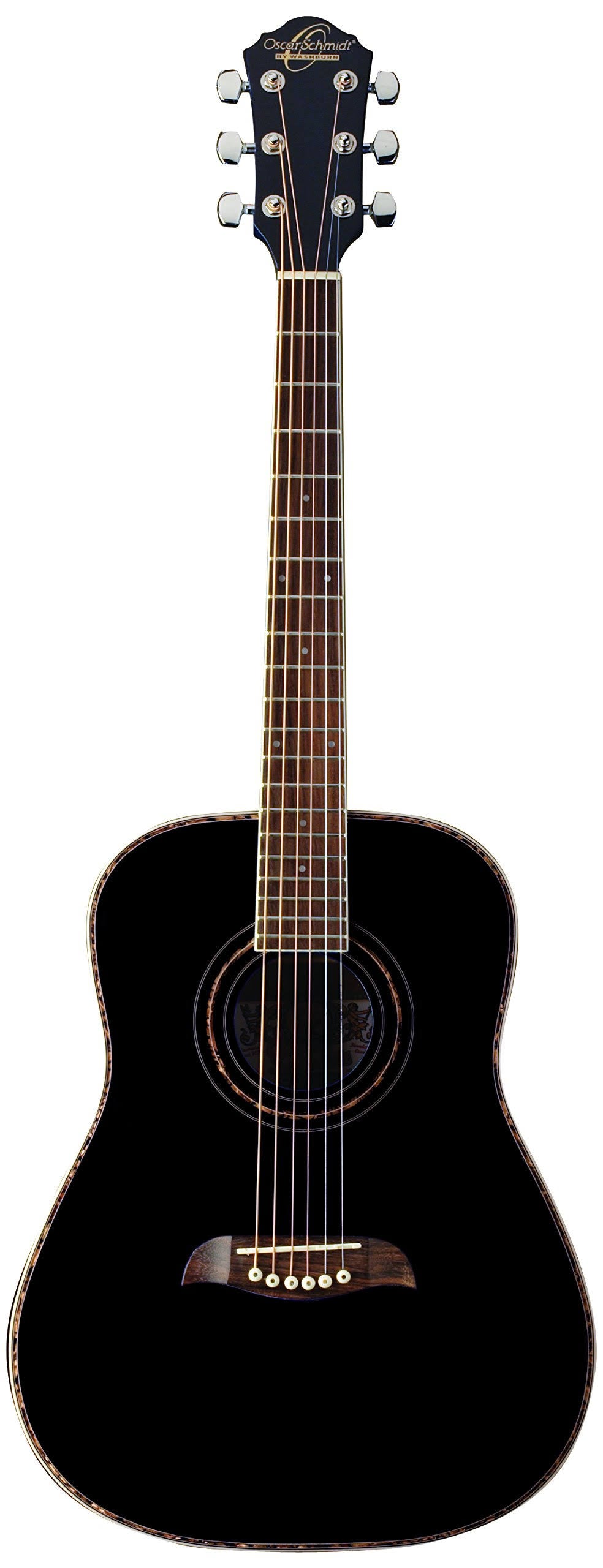 3/4 Size Acoustic Guitar Black O43339