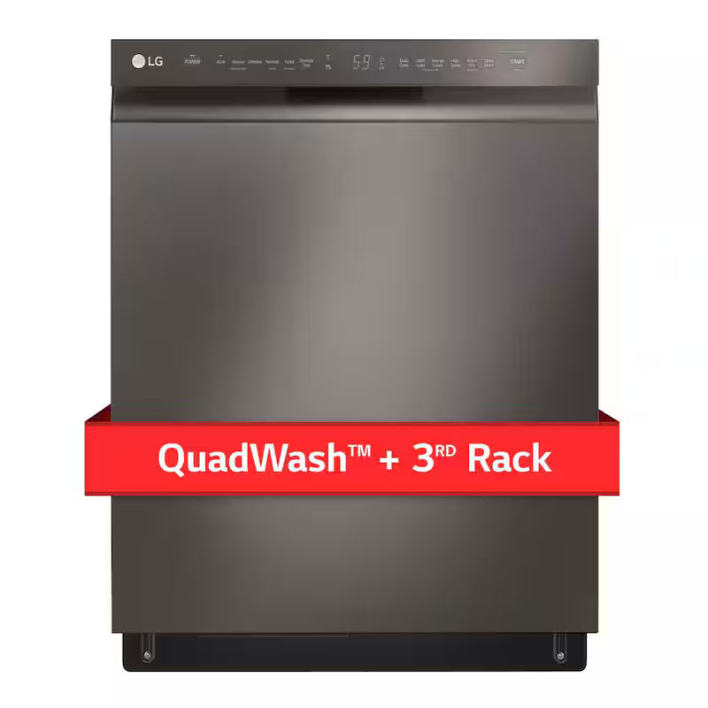 Black Stainless Steel Front Control Dishwasher R2845