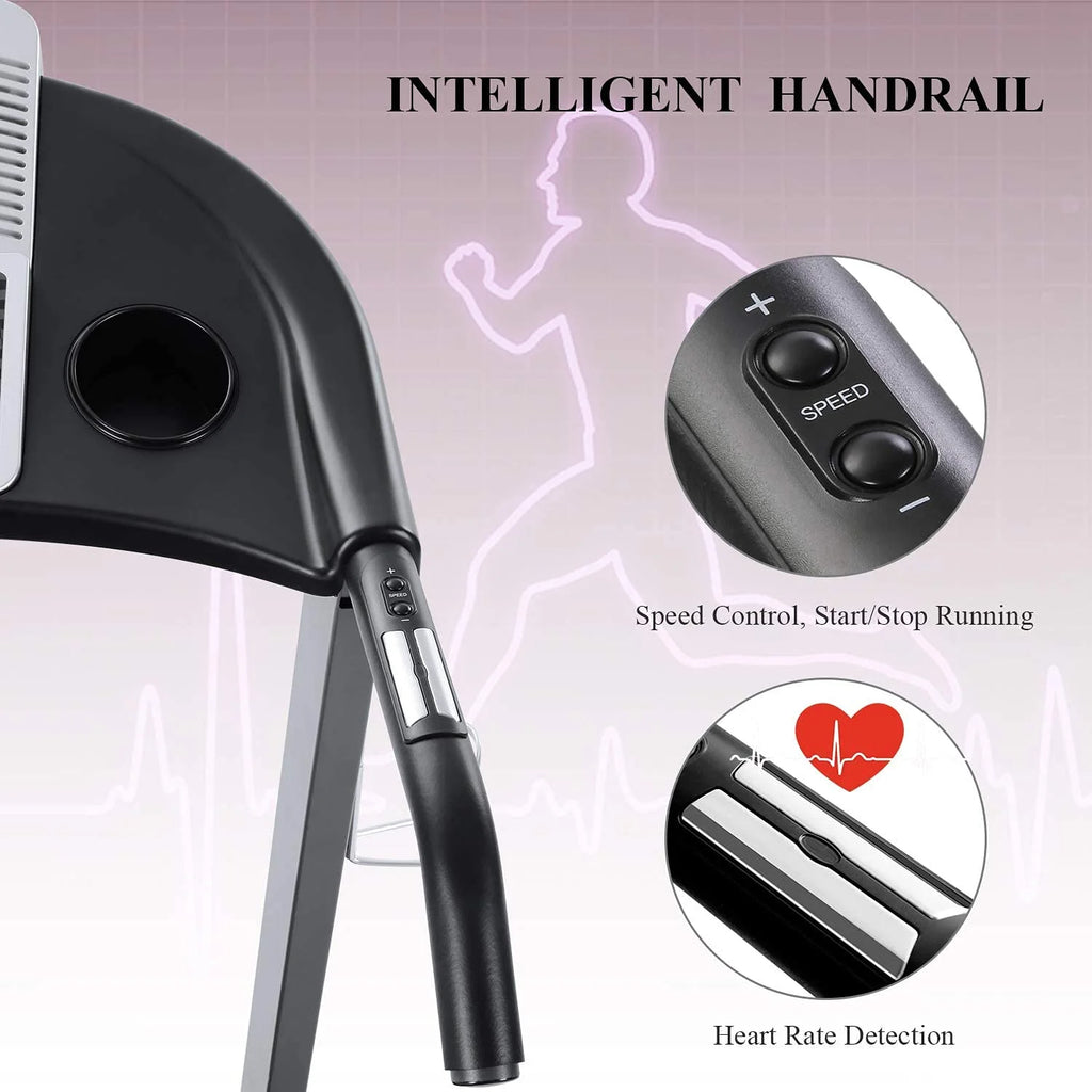 Electric Foldable Treadmill 2.5 HP 3 Levels Incline H216