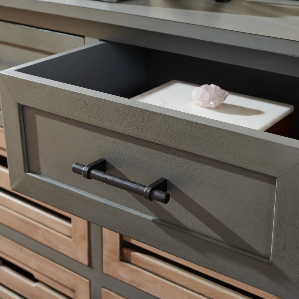 Distressed Grey 6 Drawer Storage Chest G200340