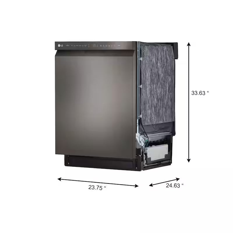 Black Stainless Steel Front Control Dishwasher R2845