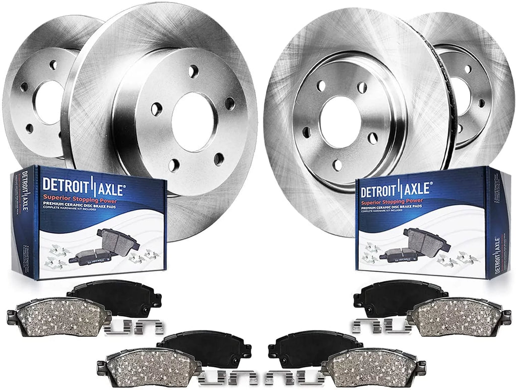 Brake Kit Ceramic Brake Rotors and Pads Front and Rear B418499