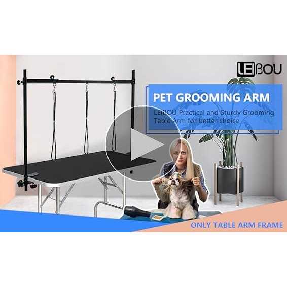 Dog Grooming Table Arm with 3 Noose and Clamp C6388