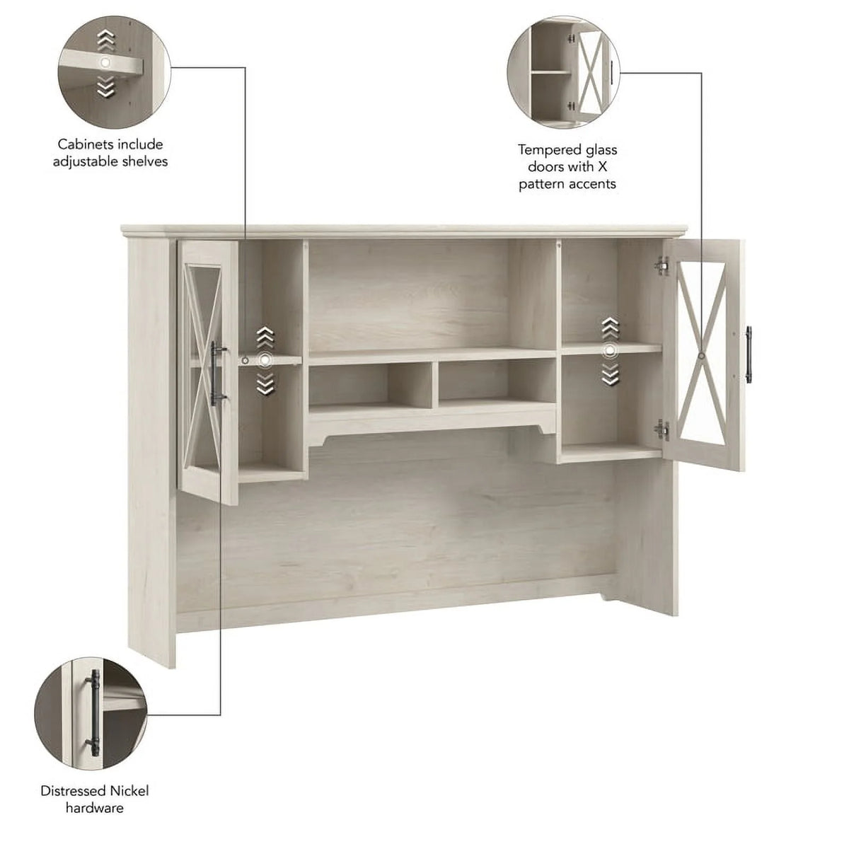Engineered Wood Hutch for Buffet Cabinet E19660