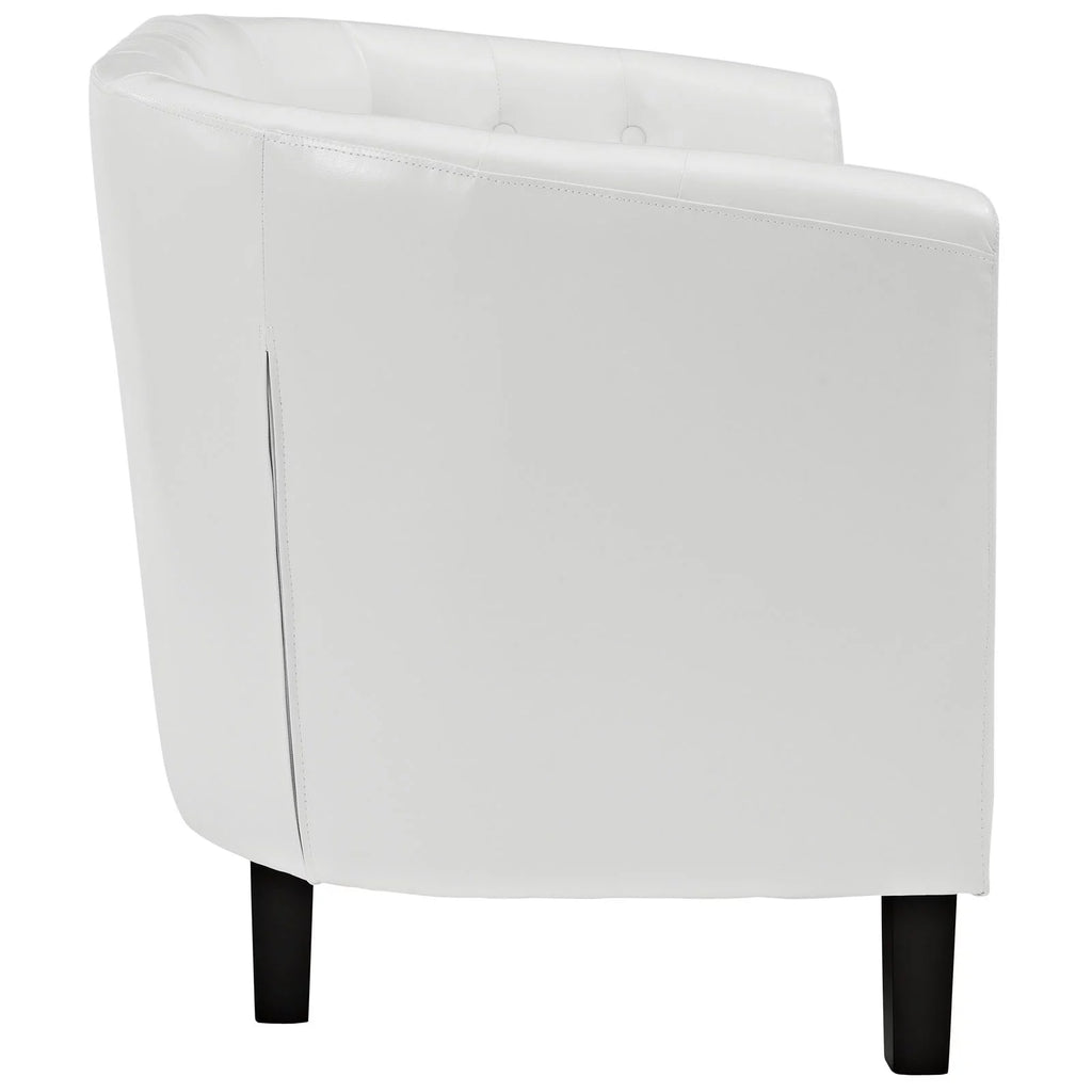 Two Seater Loveseat Sofa White X4801