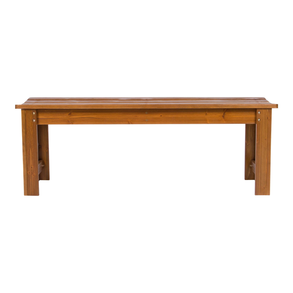 4 Ft. Backless Wooden Garden Bench L392803