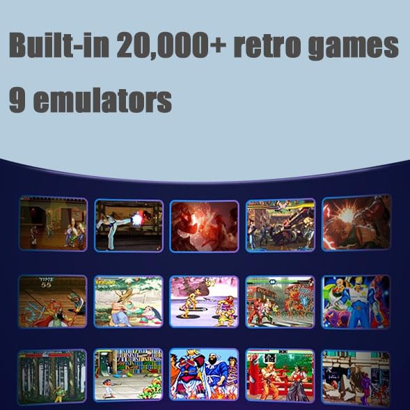 Wireless Retro Game Console with Built in Games, 4K HDMI Output, 9 Emulators, Dual 2.4G Wireless Controllers O865