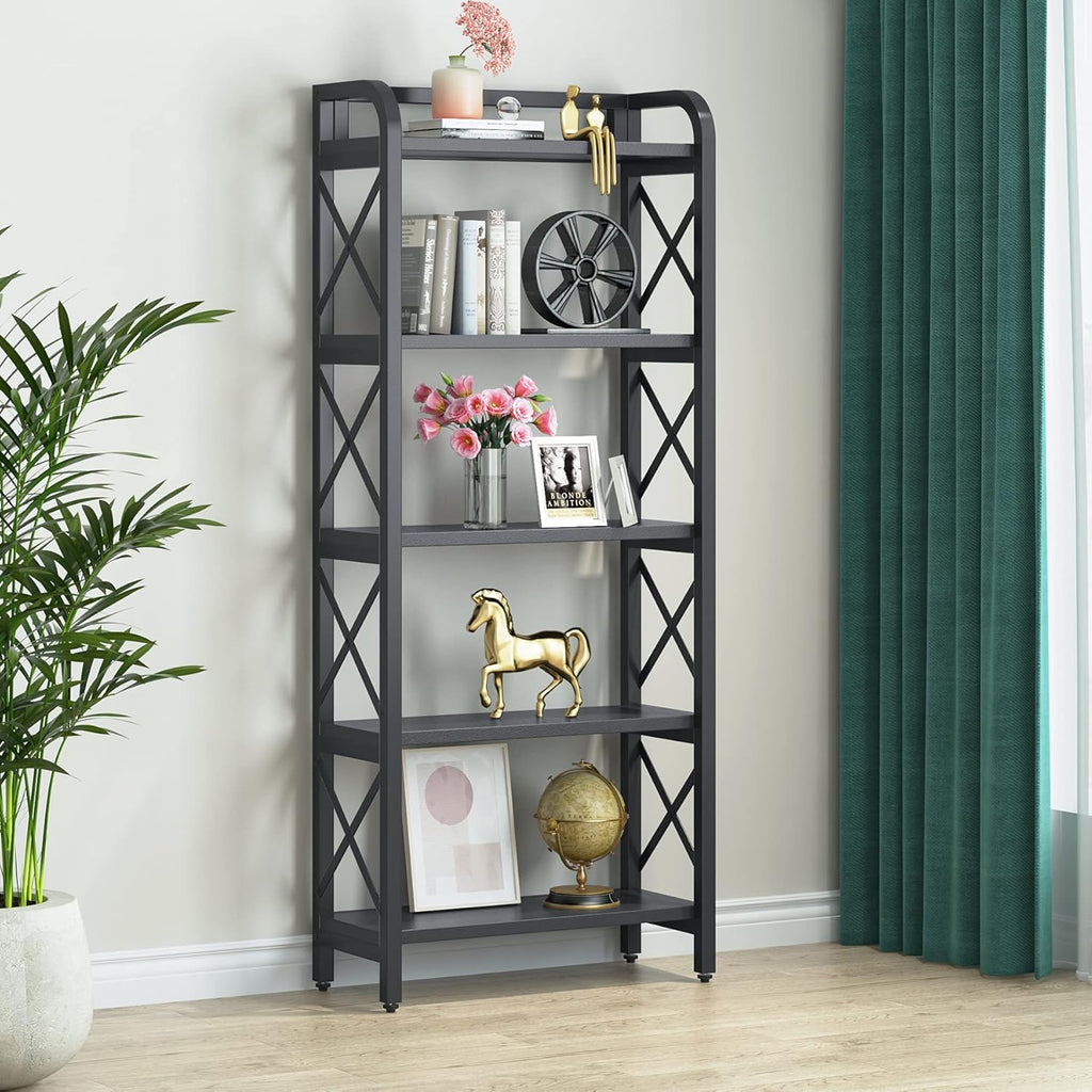 5-Tier Black Bookshelf N668702