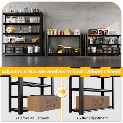 Heavy Duty 5-Tier Metal Standing Shelf Units Q42556