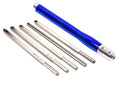 5 Pc Carbide Woodturning Tools with Interchangeable Lathe Tool Handle Q65780