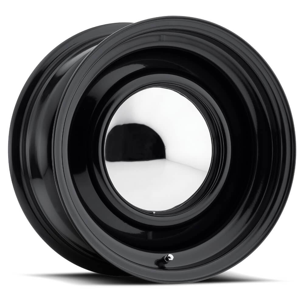 15x22 Polished Black Wheel Q6579