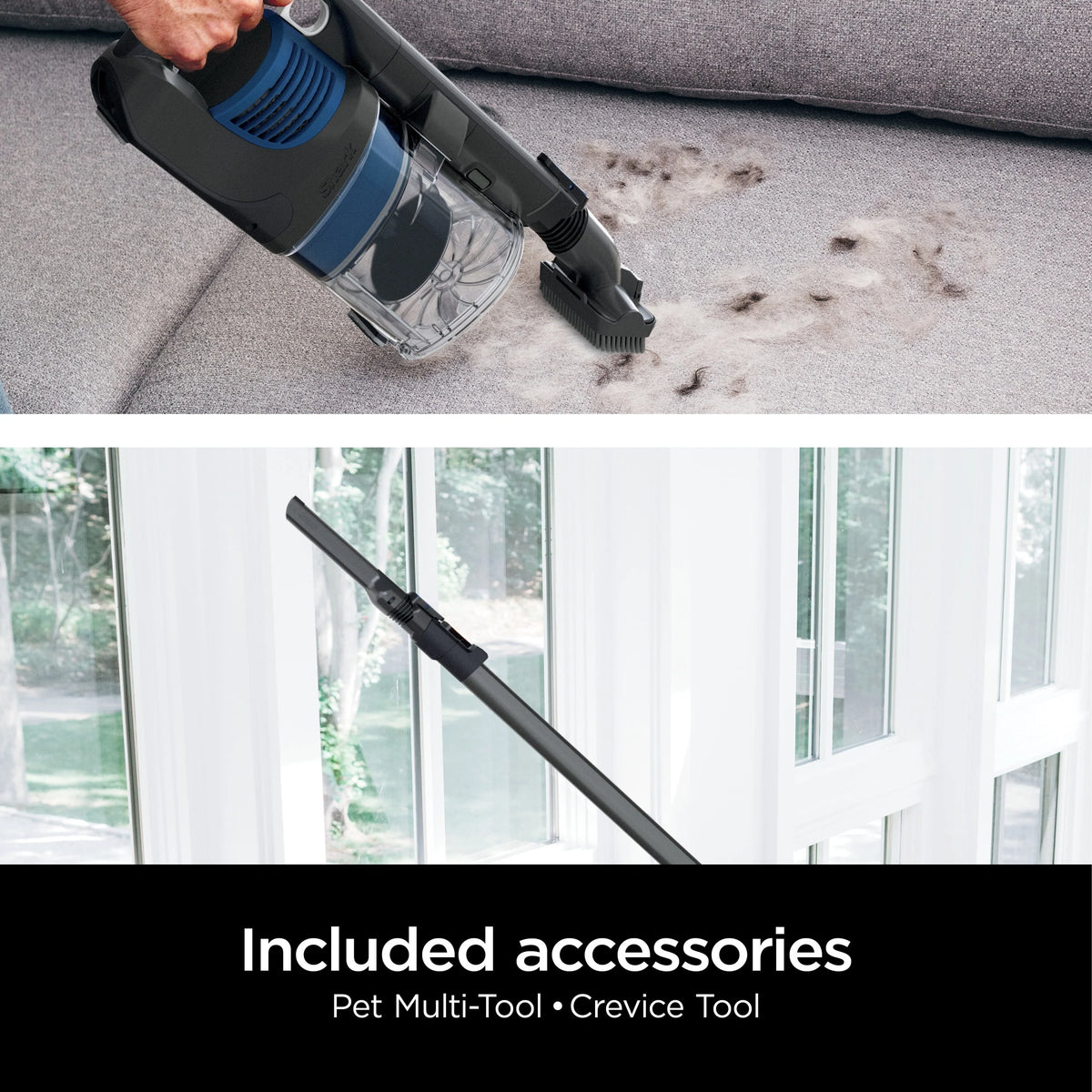 Cordless Stick Vacuum with Powerfins Brushroll E44857