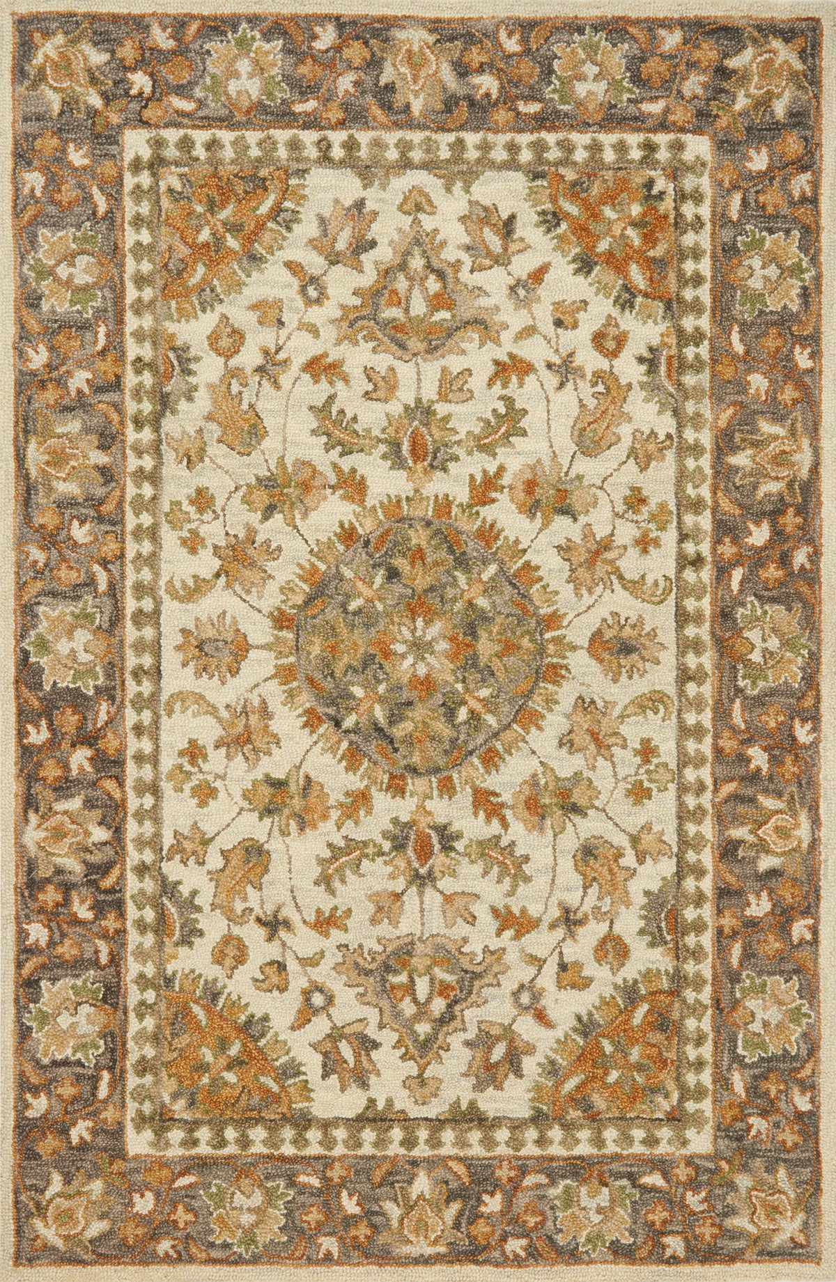 Ivory Charcoal Rug C276697