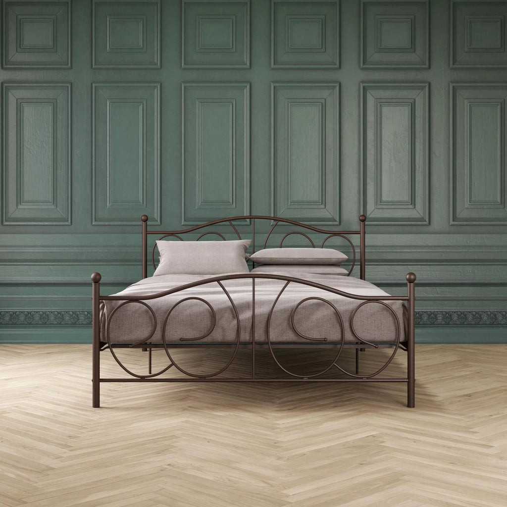 Queen Bronze Metal Platform Bed I3433