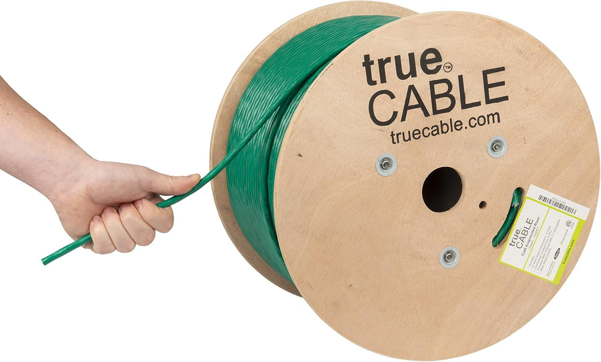 Green 1000ft Cat6A Riser UTP Bulk Ethernet Cable Z31200