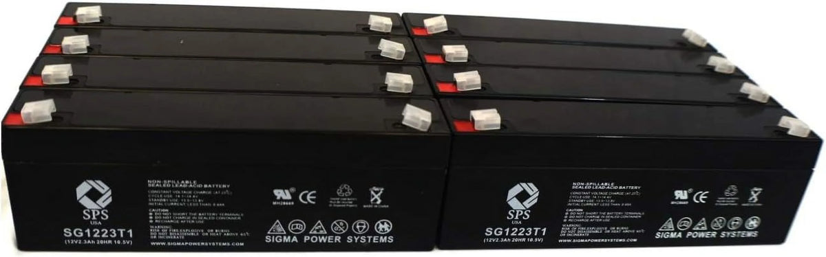 12V 2.3 Ah Replacement Battery 8 Pack W346