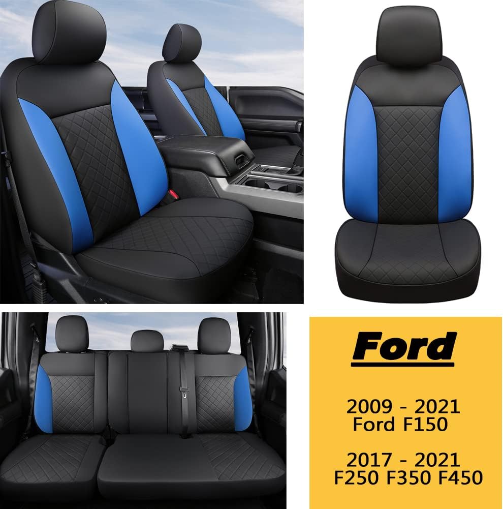 Black Red Car Seat Covers Full Set D1756