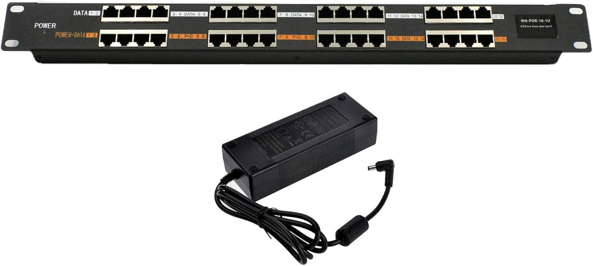 16 Port Passive PoE Injector U1574