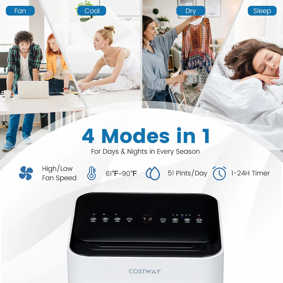 10000 BTU 4-in-1 Portable Air Conditioner P20071