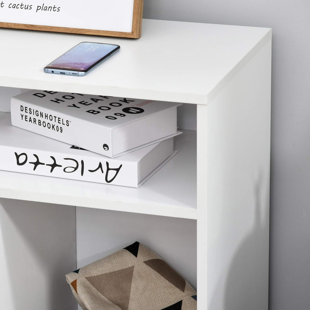 White Printer Stand with Drawer and Caster Wheels C648824